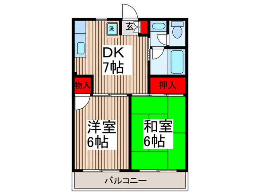 間取図 セントラルロゼ４１７