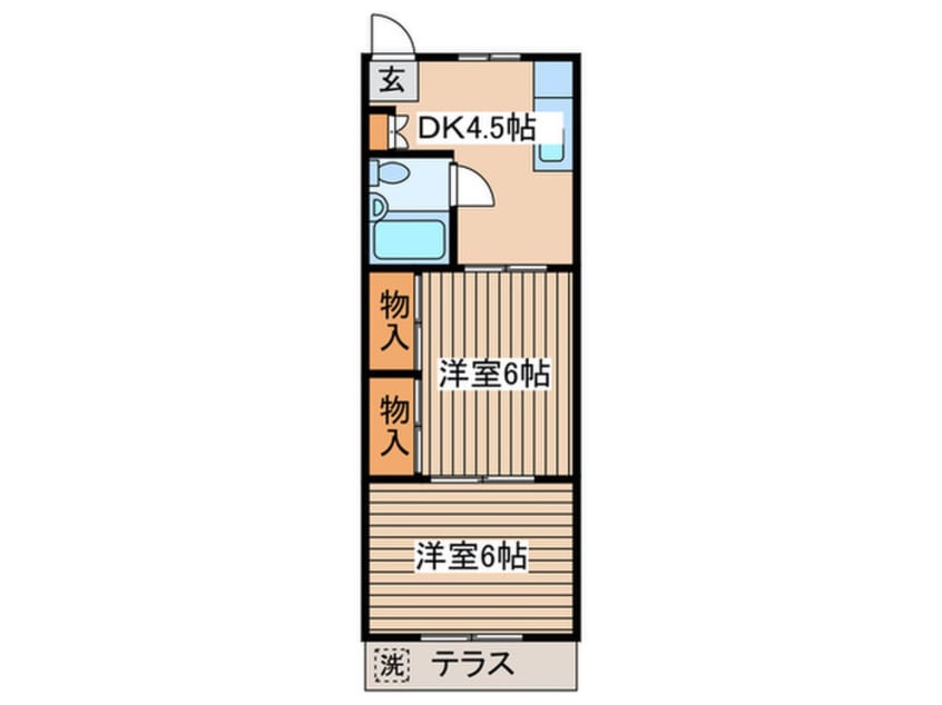 間取図 コーポ安藤