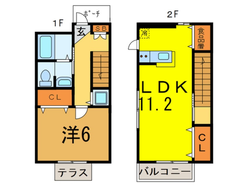 間取図 サンクレ－ルＡ棟