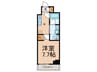 B CITY APARTMENT ITABASHINORTH 1Kの間取り