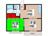 サンハイツ國京 2DKの間取り