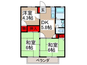 間取図 ハイツコーヤ