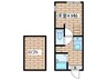 マリンテラス田浦 1Rの間取り