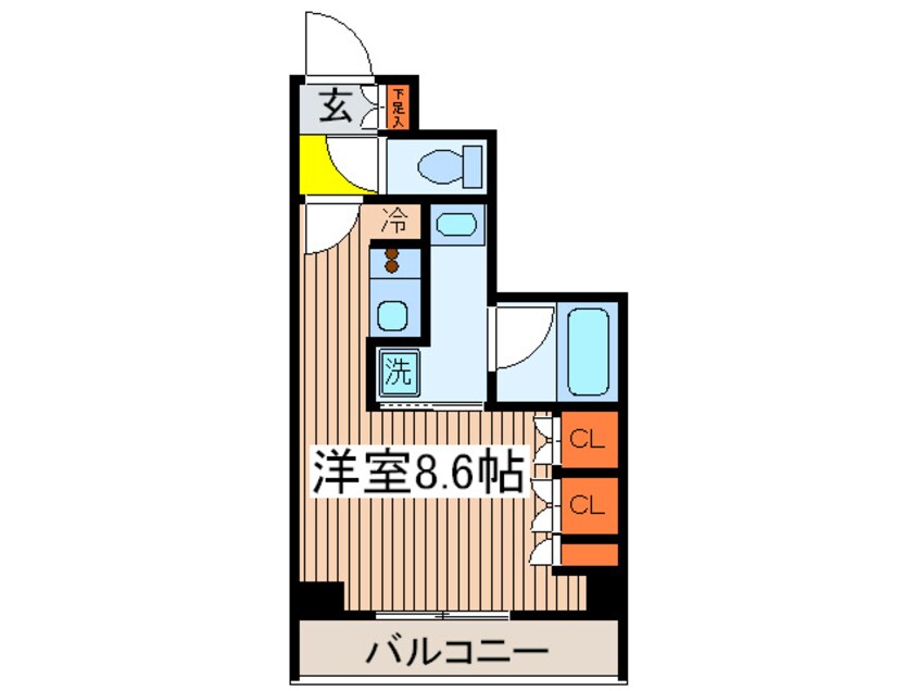 間取図 クリオコンフォ－ト府中