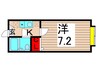 シャンブル綾瀬Ｌ 1Kの間取り