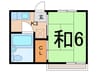 鳥越グリーンヒルⅡ 1Kの間取り