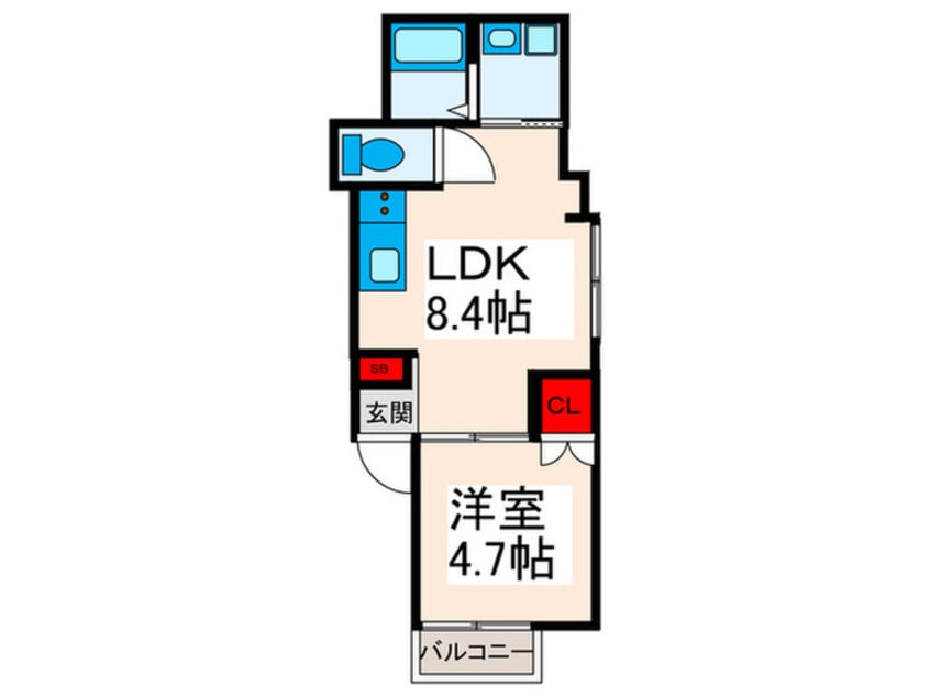 間取図 仮)メゾン1244