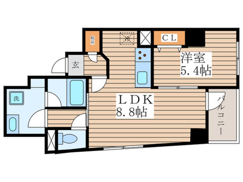 間取図 CONFORT月島