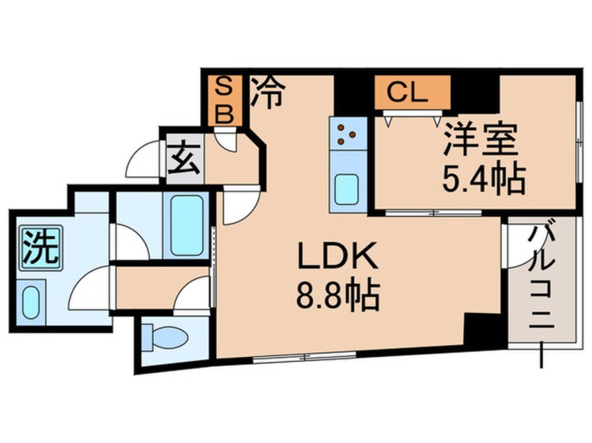 間取図 CONFORT月島