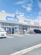 ウエルシア草加花栗店(ドラッグストア)まで150m プラザメゾン