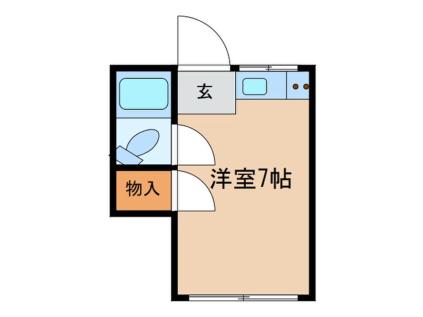 間取図 若杉アパ－ト