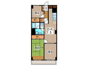 間取図 プリメ－ラ平塚(614)