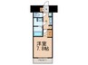 N‐STAGE本蓮沼 1Kの間取り