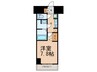 N‐STAGE本蓮沼 1Kの間取り
