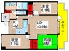 フロイデ・成田（１００６） 3LDKの間取り