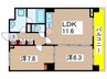 ベルヴェル稲城 2LDKの間取り