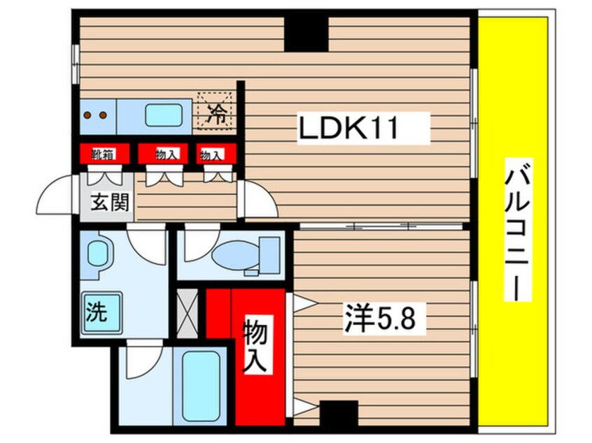 間取図 ベルヴェル稲城