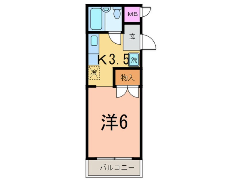 間取図 ロワ－ル北千束