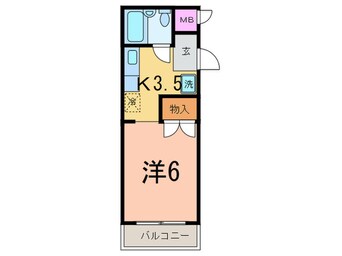 間取図 ロワ－ル北千束