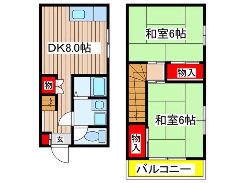 間取図 鈴木テラスハウス