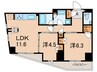 コノート茗荷谷 2LDKの間取り