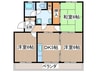 ハイツ中山 3DKの間取り