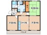 ハイツ中山 3DKの間取り