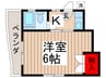 マ－ブルハイツ 1Kの間取り