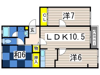 間取図 シェルポート白山