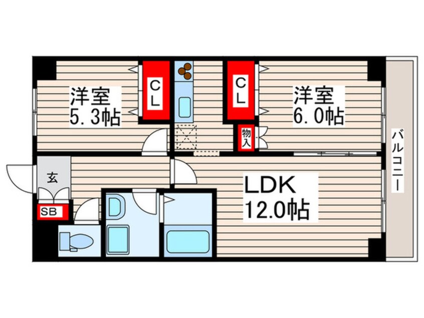 間取図 ファインクレスト西葛西