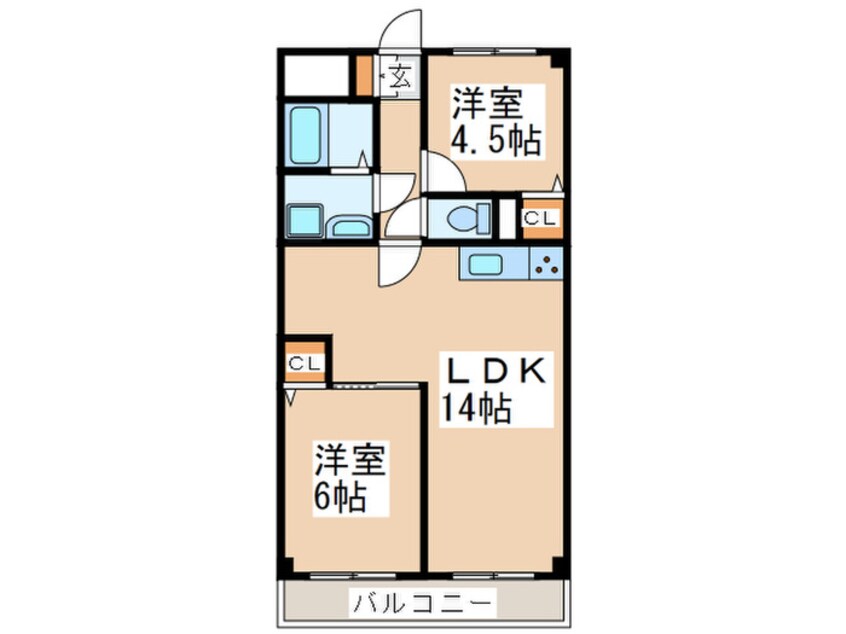 間取図 シャト－ドグリ－ンリ－ブ