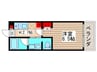 ベイシティ市川大野 1Kの間取り