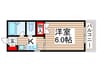 Ｎ．ファースト 1Kの間取り