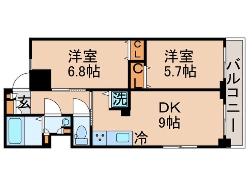 間取図 レジディア銀座東