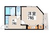 ドエル江古田 1Kの間取り