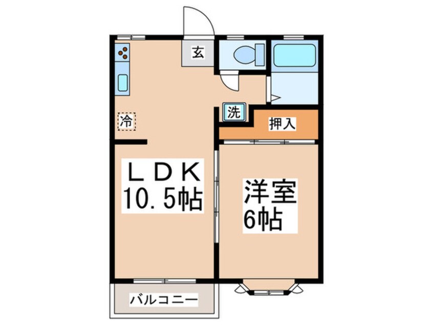 間取図 コンドレア勝田Ａ