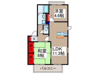 間取図 シェ－ンプラッツ