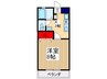 ブルージェ・アベ和光Ⅱ 1Kの間取り