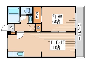 間取図 クロ－バ・アレイ