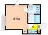 クロス上板橋 1Kの間取り