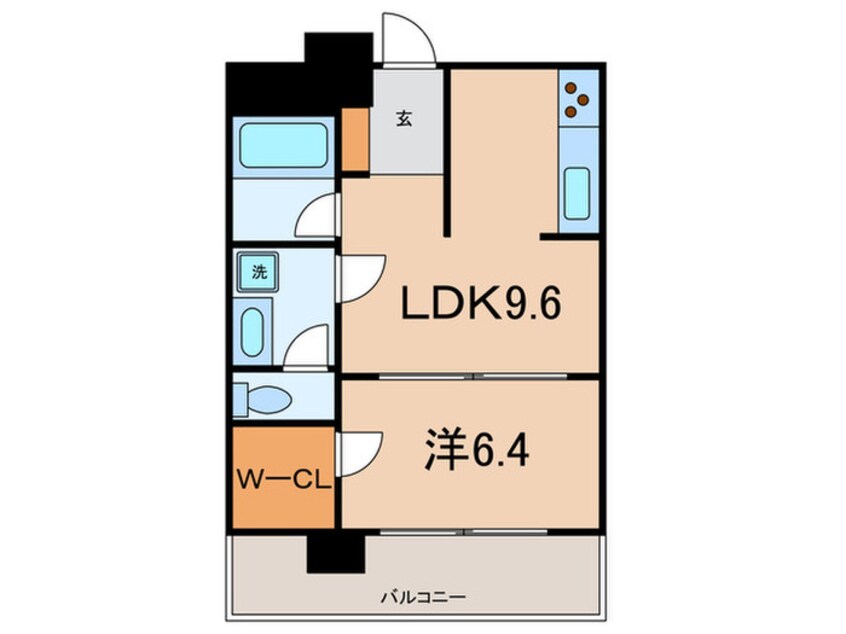 間取図 プラザタワ－勝どき