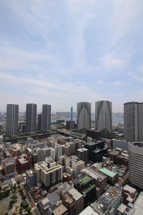 室内からの展望 プラザタワ－勝どき