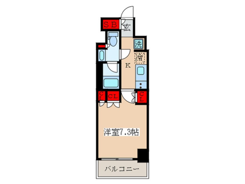 間取図 プライムメゾン板橋