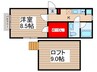 ウィズふじみ野 1Kの間取り