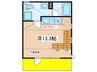 noie西生田 1Rの間取り