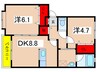 ドリ－ムＳＥＦＡ 2DKの間取り
