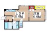 ﾌｧﾐ-ﾕ船橋 1LDKの間取り