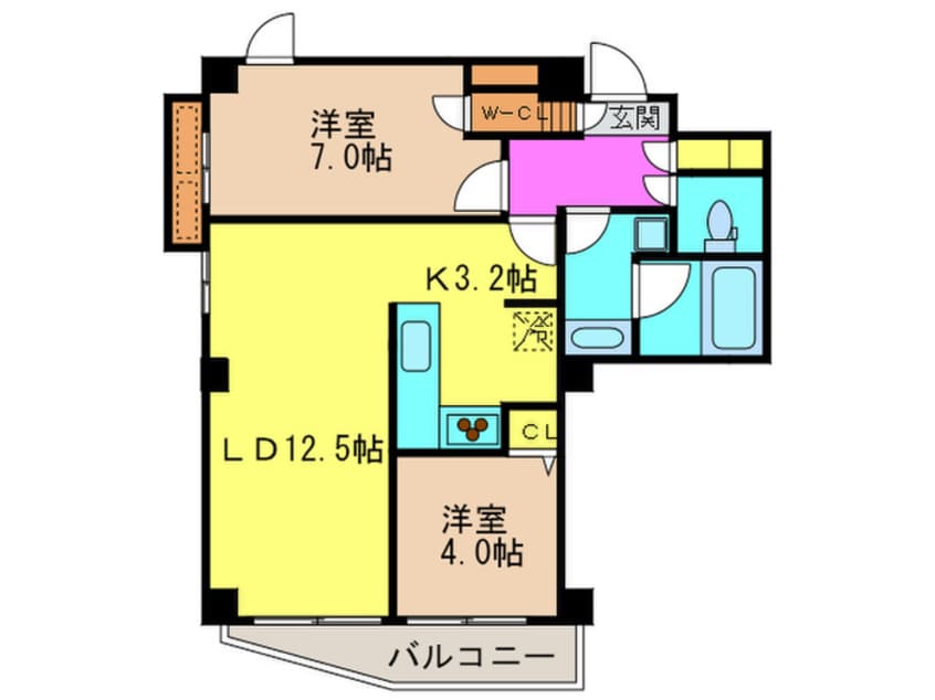 間取図 ダイアパレス蔵前