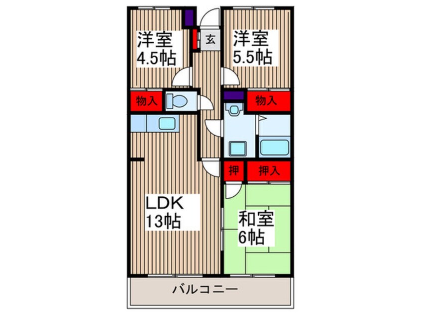 間取図 サンハイツ浦和２番館