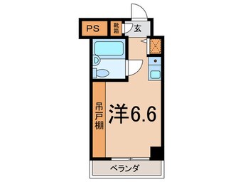 間取図 クリオ新子安ファ－スト(603)